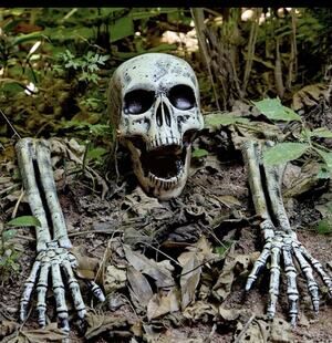 JOYIN 3 Pcs Halloween Skeleton Decorations Outdoor
